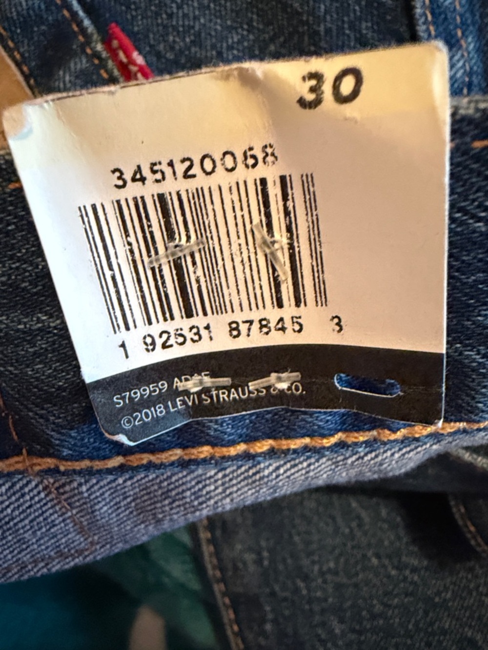 Levi's Dark Blue 501 Cutoff Denim Shorts - Picture 6 of 6